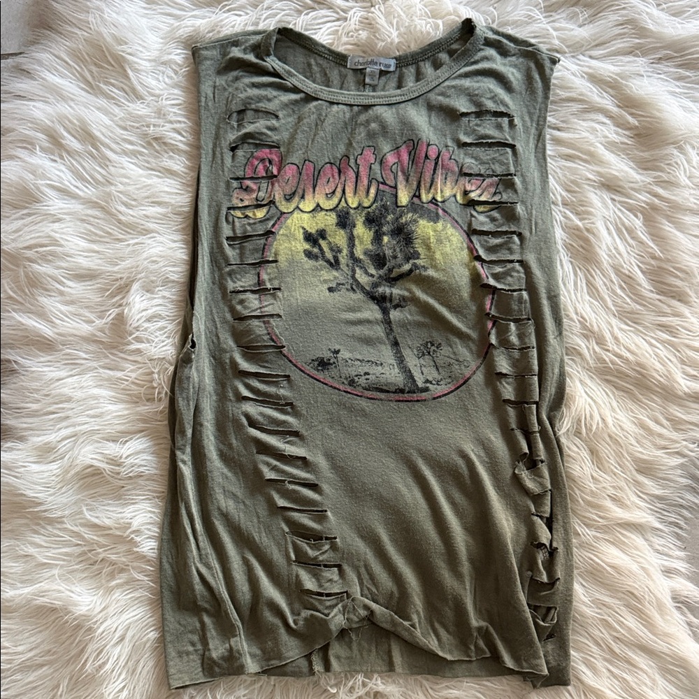 🌵DESERT GRAPHIC CUT-OUT MUSCLE TANK🌵
